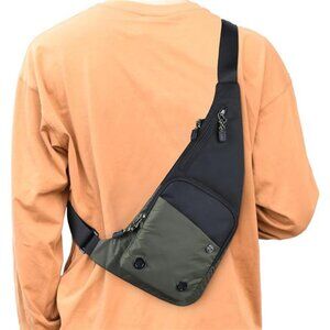 Waterproof Sling Bag Crossbody Bag For Men Slim Chest Backpack Shoulder Bag